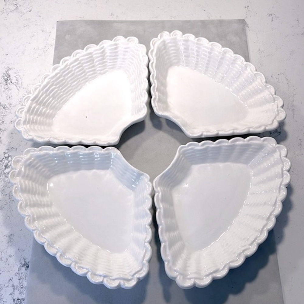 Pottery Vintage Made in California Set of 4 Designer Dishes Excellent Condition